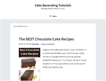Tablet Screenshot of cakedecoratingtutorials.com